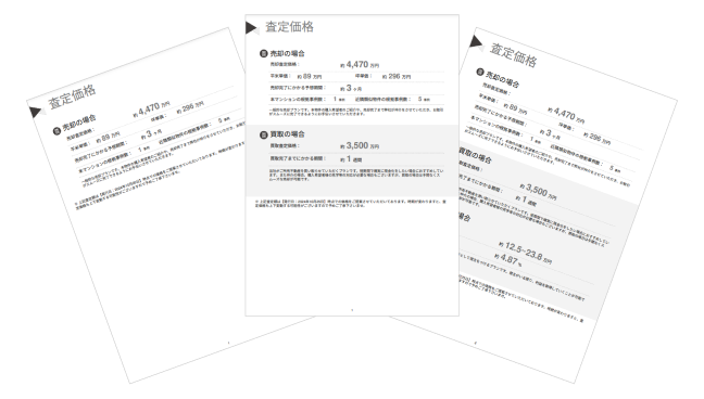 3種類の査定に対応（売却・買取・賃貸）