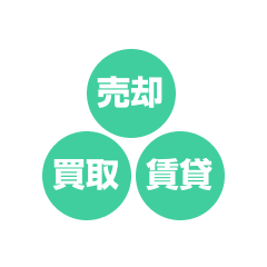 売却・買取・賃貸3種類の査定に対応
